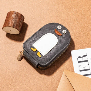 🐧Niedliche Pinguine PU Kreditkarte Münze Brieftasche