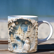 Laden Sie das Bild in den Galerie-Viewer, ☃️Weihnachtliche 3D-Tasse aus Keramik