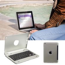 Laden Sie das Bild in den Galerie-Viewer, Bluetooth Tastatur mit Abdeckung für iPadmini4