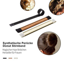 Laden Sie das Bild in den Galerie-Viewer, Synthetische Perücke Donut Stirnband
