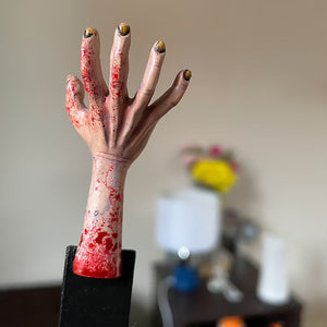 Halloween gruseliges Hand-Lesezeichen