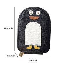 Laden Sie das Bild in den Galerie-Viewer, 🐧Niedliche Pinguine PU Kreditkarte Münze Brieftasche