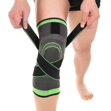 Laden Sie das Bild in den Galerie-Viewer, 3D Design Kniestütze mit fixierbaren atmungsaktiven Kniebandage