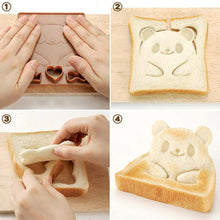 Laden Sie das Bild in den Galerie-Viewer, Sandwich-Form, Bär, Panda und Frosch, glückliche Frühstückszeit