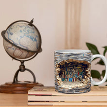 Laden Sie das Bild in den Galerie-Viewer, 3D-Bücherregal-Tasse