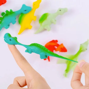 🦖Schleuder Dinosaurier Spielzeug (Farben zufällig)
